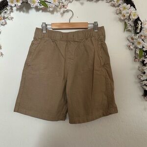 Abercrombie Kids Tan Flat Front Shorts